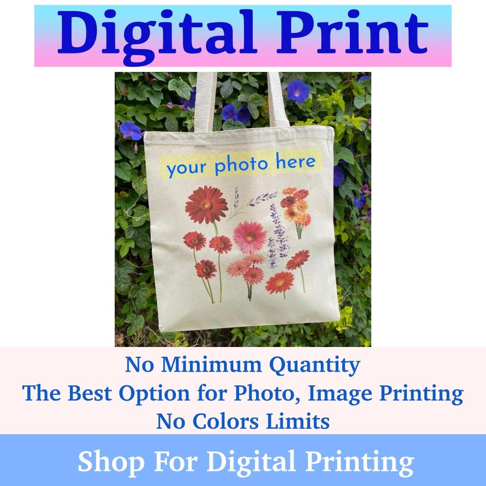 Personalized Tote Bags, Customize Canvas Bags with Photo