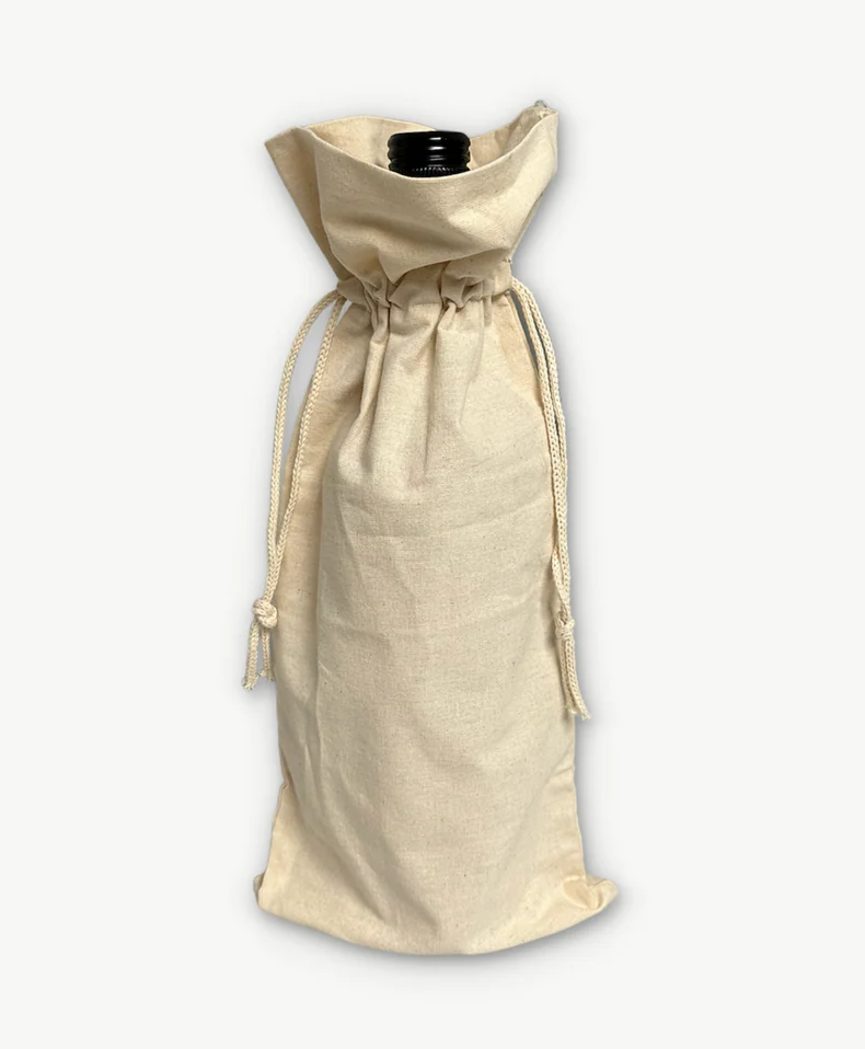 Cotton Wine Bags with Custom Logo Printing | WB10