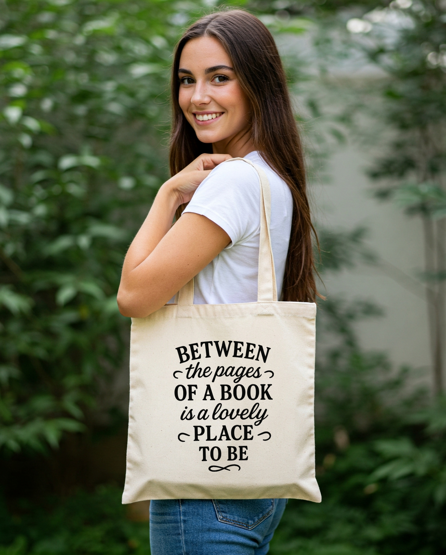 Bookstore Canvas Tote Bags with Literary Quote – Eco-Friendly Cotton Book Lover Bag