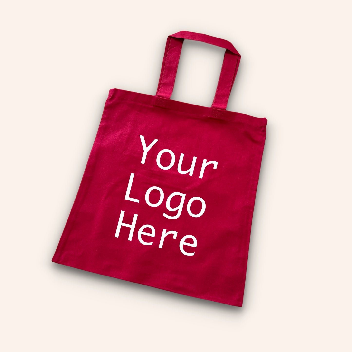 Color Cotton Tote Bags with Custom 3 Color Logo Printing