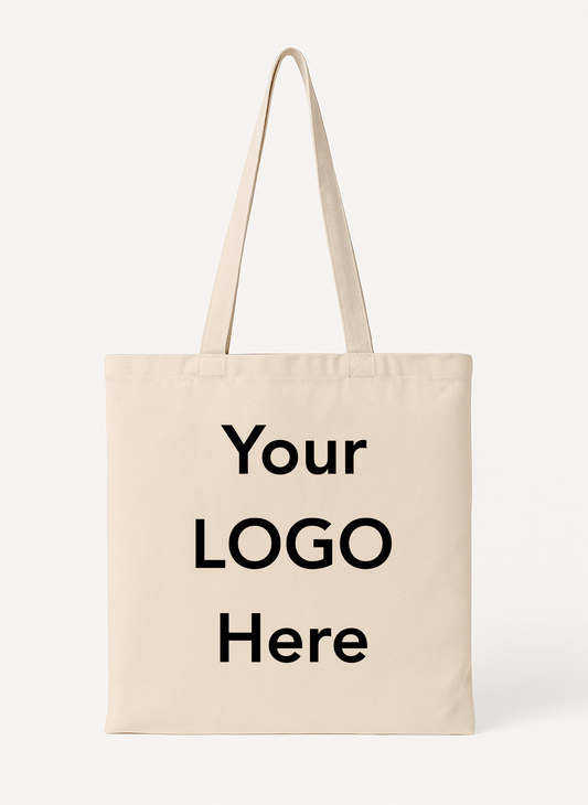 Custom Printed Promotional Cotton Tote Bags ( Long Handle )