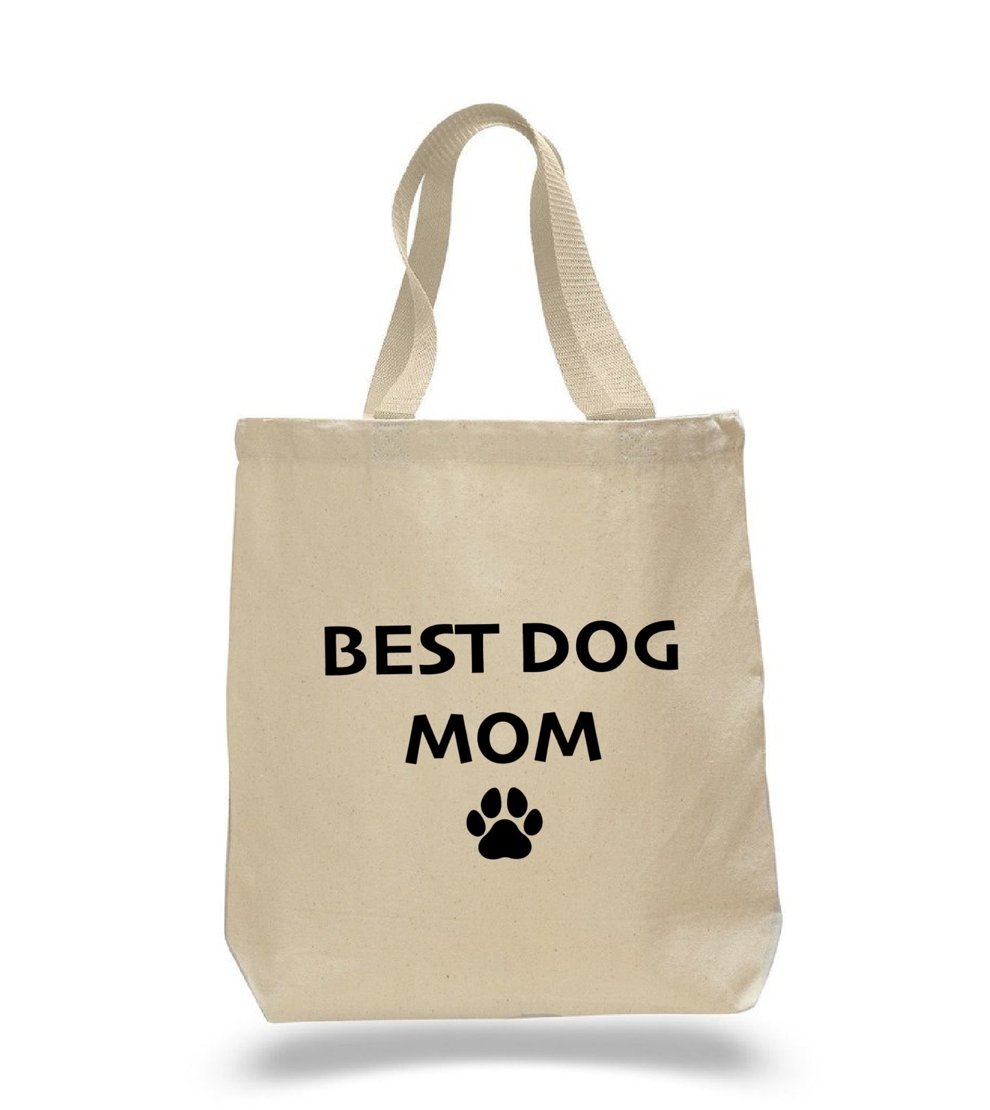Dog Lover Tote Bags, Dog Mom Gift Canvas Bag, Dog Lovers Gifts for Women, Best Dog Mom Printed Cotton Bag