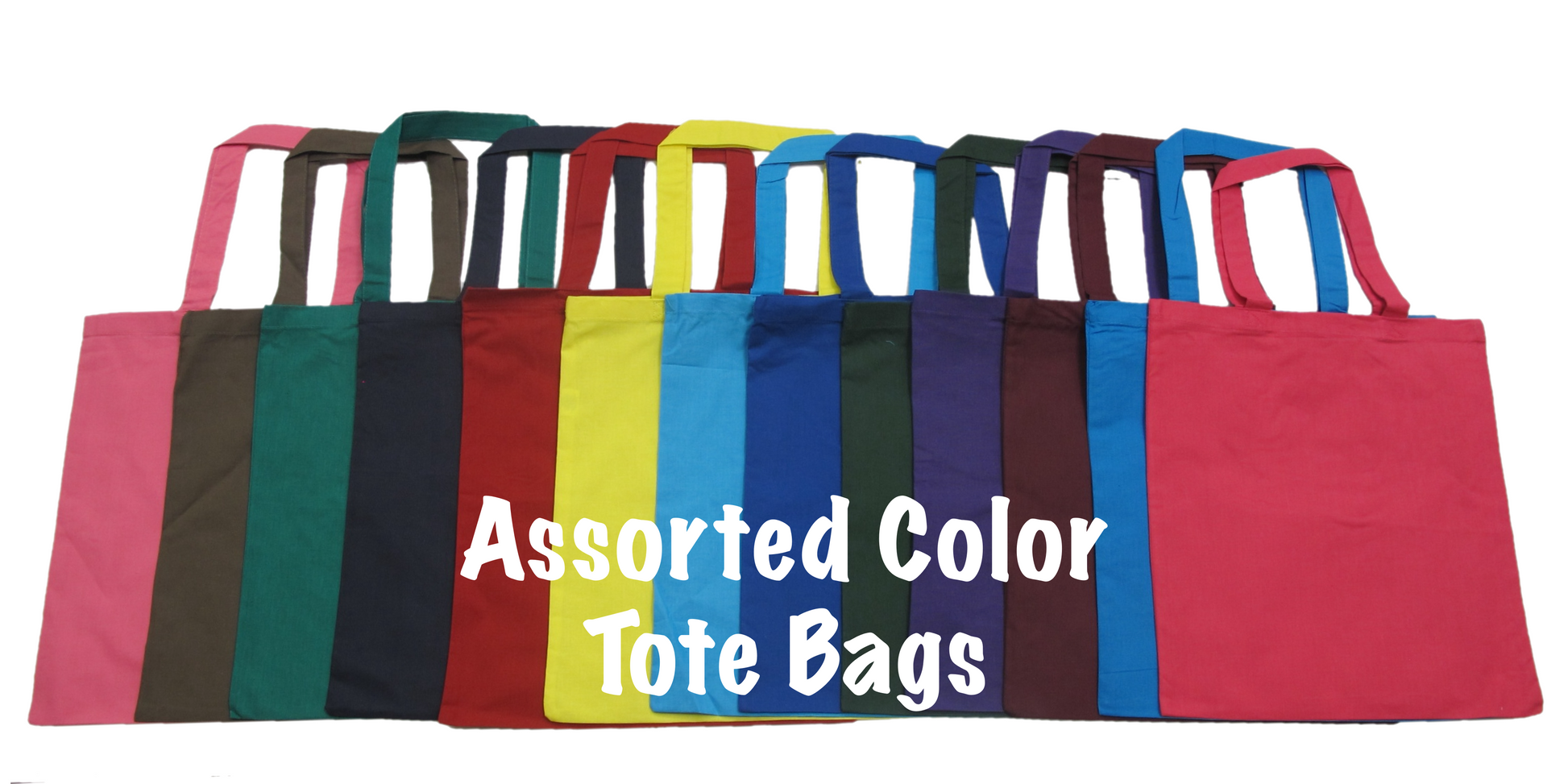 wholesale canvas cotton tote bags in bulk in assorted mix color