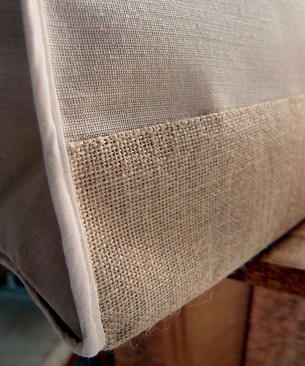 Fancy Burlap Jute Tote Bags, Jute Cotton Blend Totes BFB01