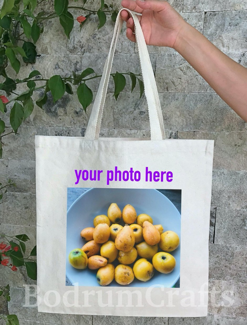 Personalized Canvas Tote Bags, Custom Printed Cotton Bag in Full Color