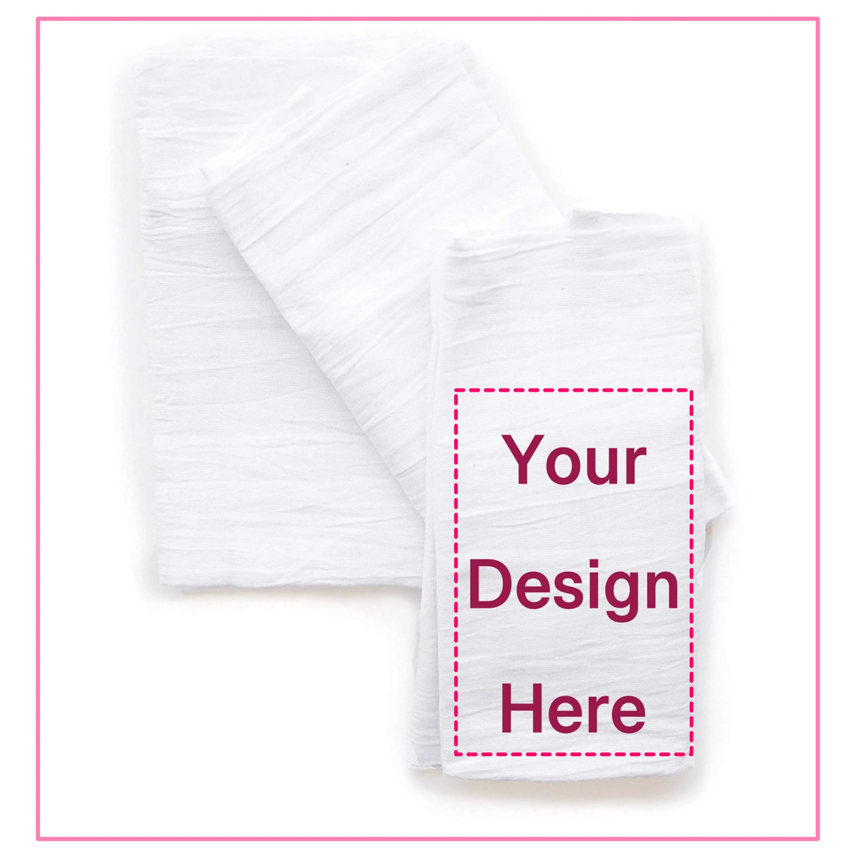 Personalized Flour Sack Kitchen Towels, Custom Monogrammed Tea Towels –  BodrumCrafts