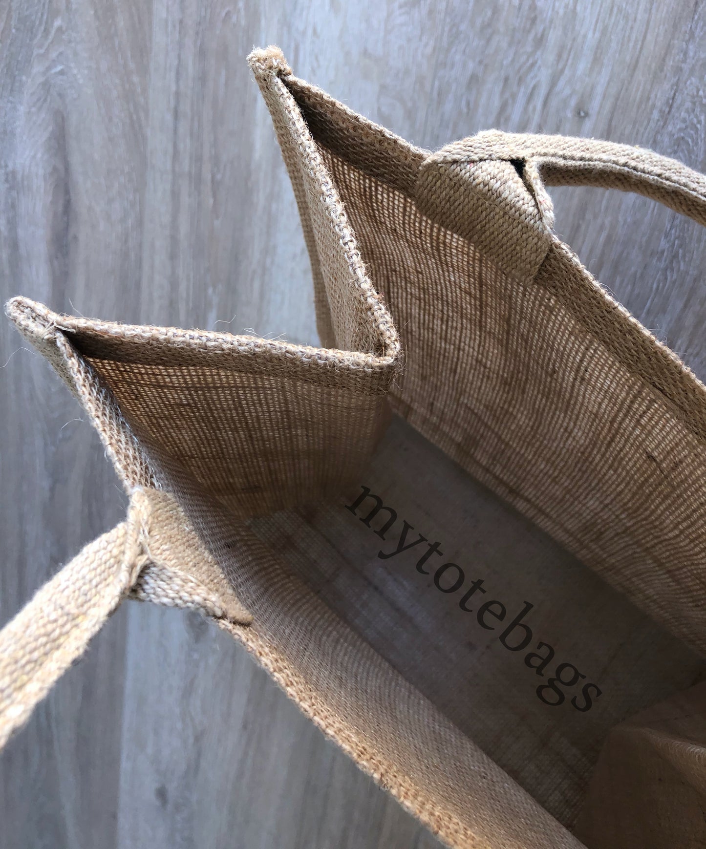 wedding bridal gift, Medium Size Burlap Jute Tote Bags