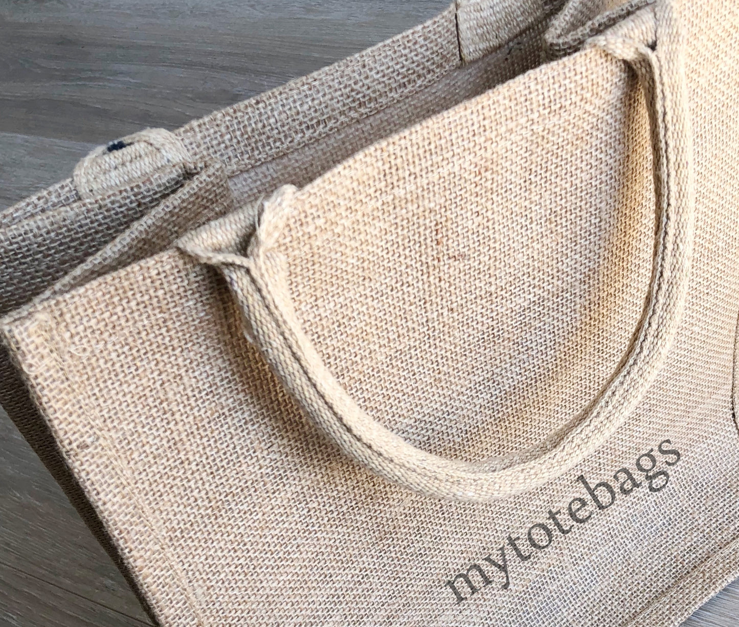 wedding bridal gift, Medium Size Burlap Jute Tote Bags
