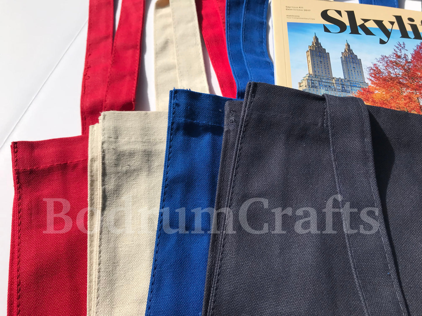 Wholesale Heavy Canvas Tote Bags Small Size, Black, Red, Royal, Navy Blue Color, Cheap Bulk Totes