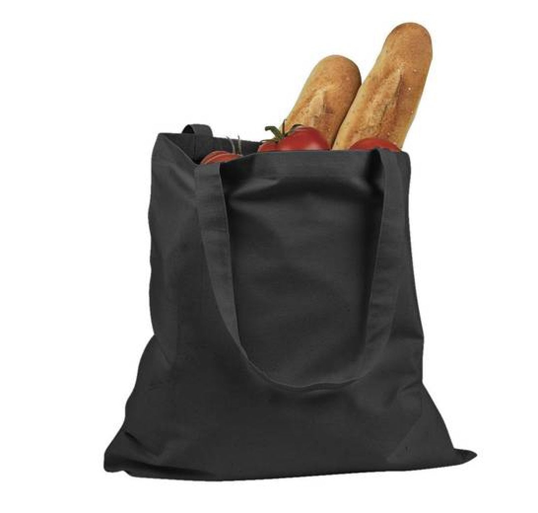 Wholesale Black Color Canvas Cotton Tote Bags