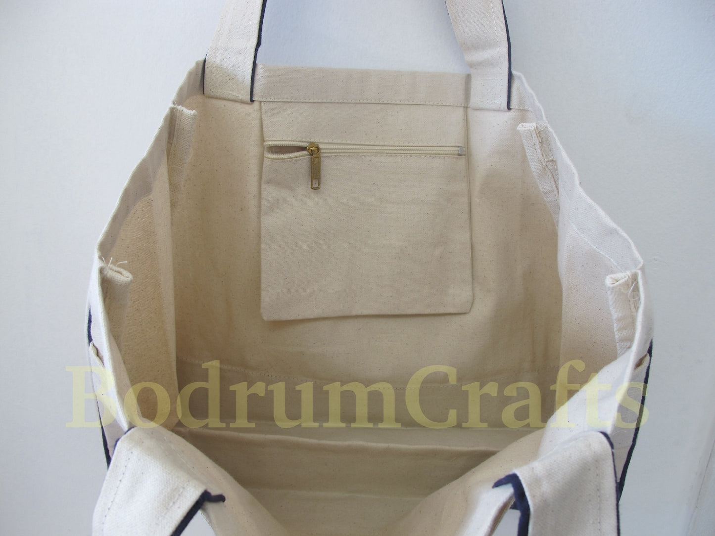 Large Size Heavy Canvas Shopping Grocery Tote Bags, Large Front Pocket