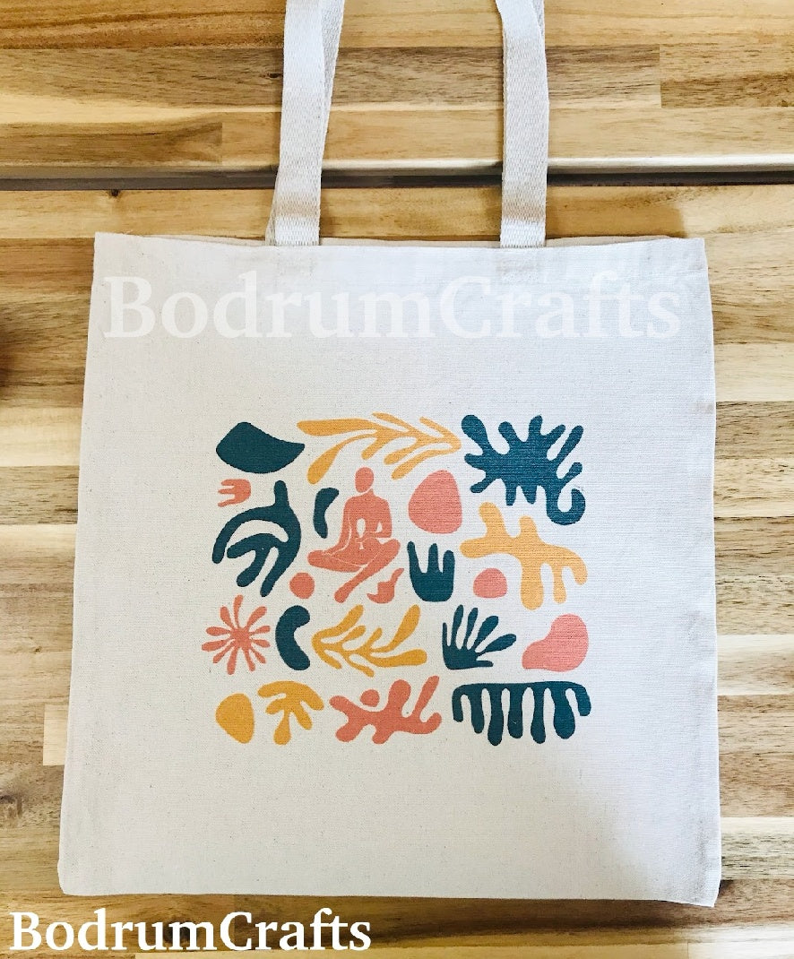 Custom Two Tone Cotton Canvas Tote Bags