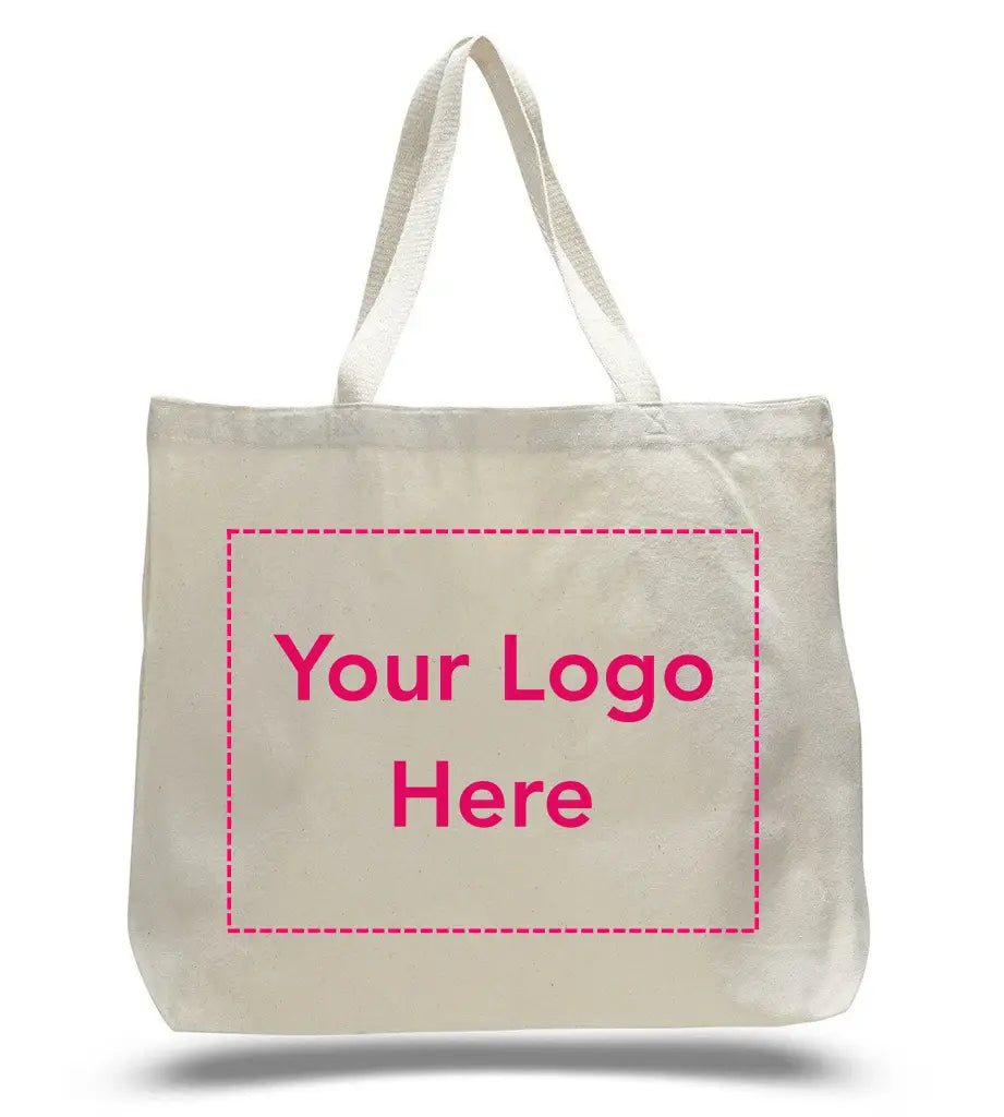 Wholesale Custom Screen Printed Large Canvas Tote Bags