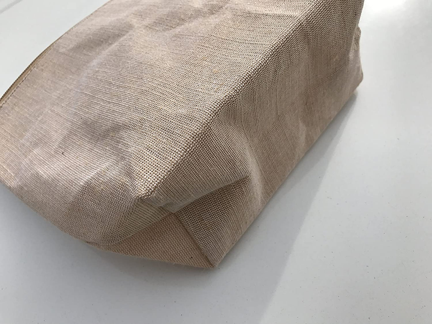 Wholesale Jute Fabric Zippered Pouch Bags with Gusset, Cosmetic Makeup Bags
