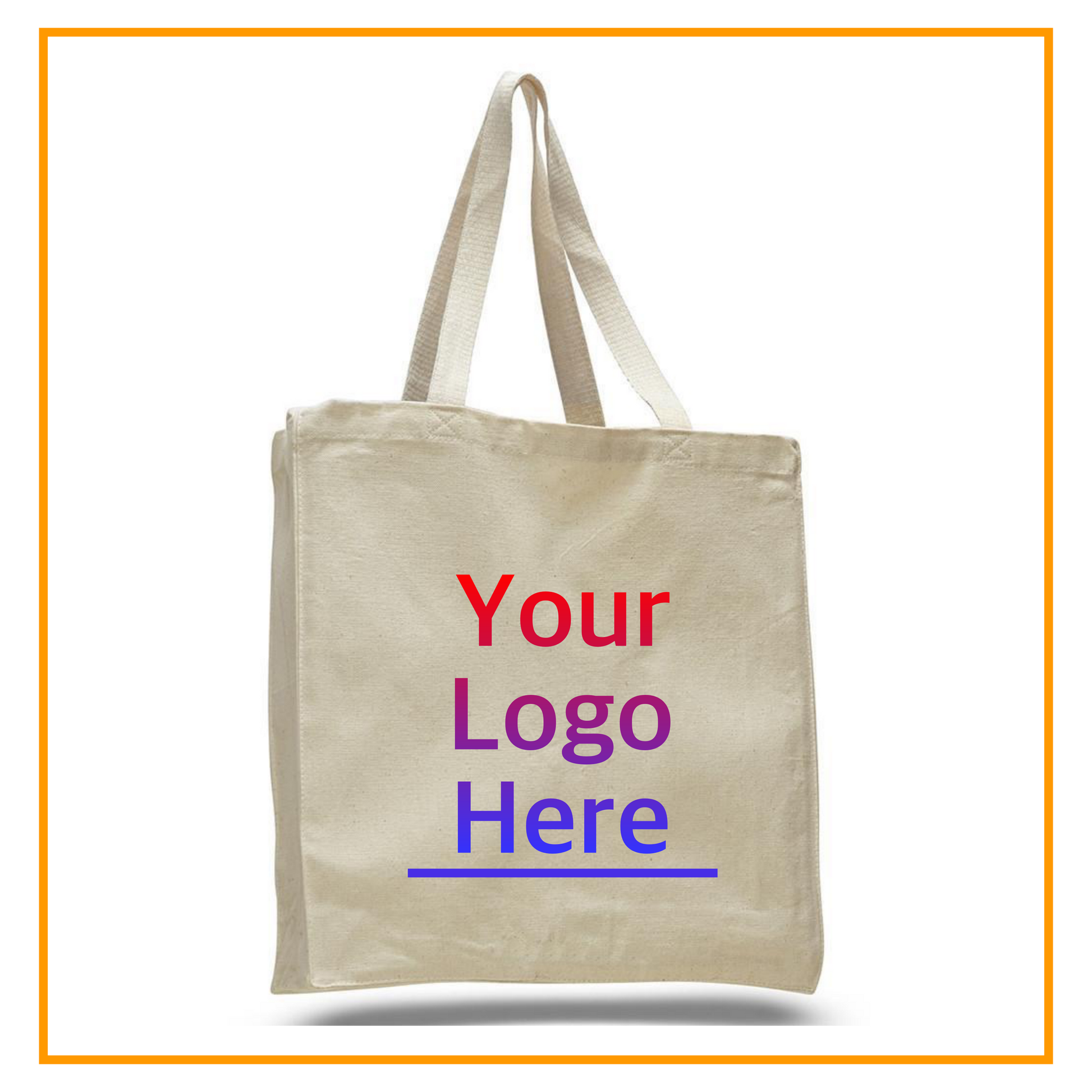 Custom Tote Bags with Logo, Personalized Canvas Totes with Name, Large Size, Your Photo Printing, Promotional Tote, Bag Bulk