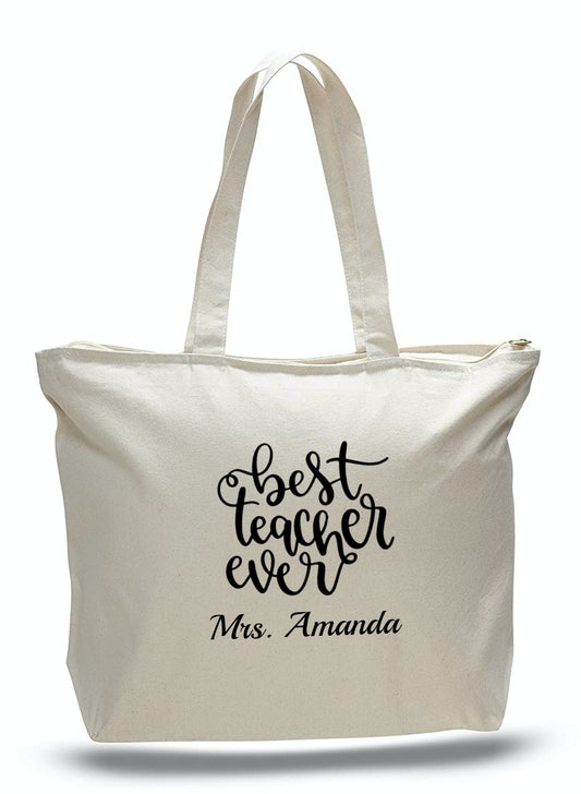 Personalized Teacher Tote Bags, Graduation Teachers Gifts, Canvas Totes TG101Personalized Teacher Tote Bags, Graduation Teachers Gifts, Canvas Totes TE102
