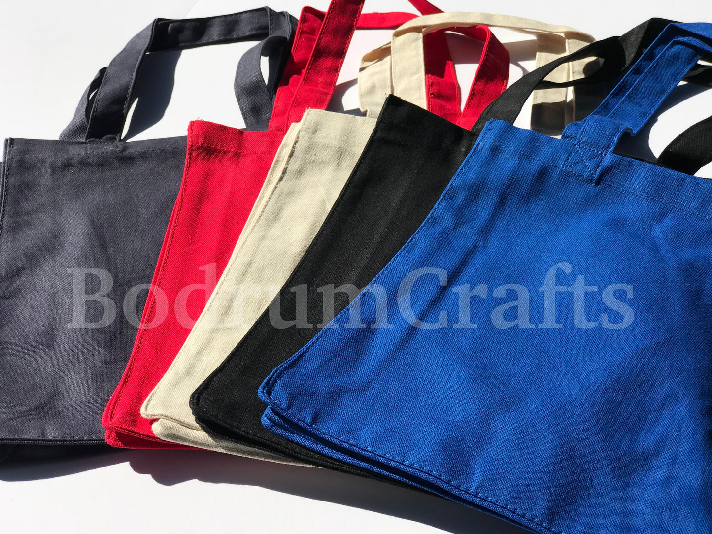 Wholesale Heavy Canvas Tote Bags Small Size, Black, Red, Royal, Navy Blue Color, Cheap Bulk Totes