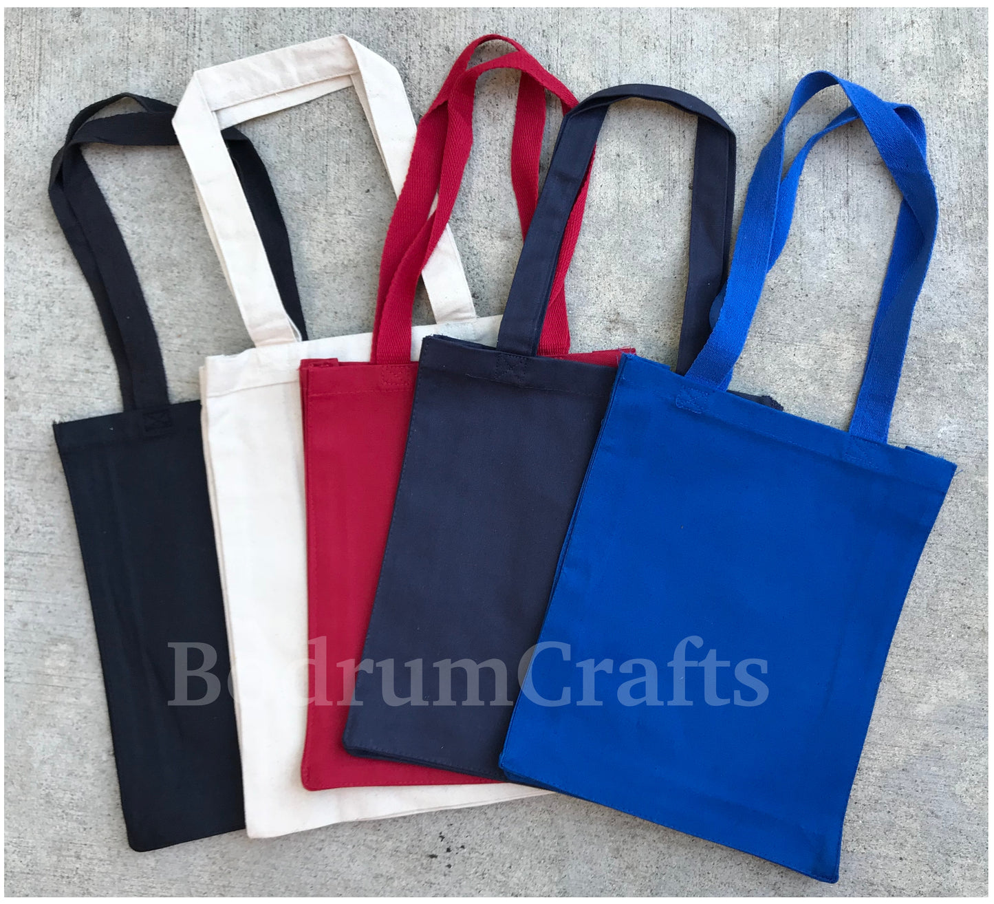 Wholesale Heavy Canvas Tote Bags Small Size, Black, Red, Royal, Navy Blue Color, Cheap Bulk Totes