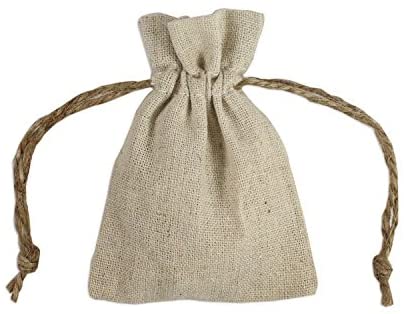 Wholesale Natural Linen Fabric Sacks Bags With Drawstrings, Bulk Muslin Gift Small Mini Bags