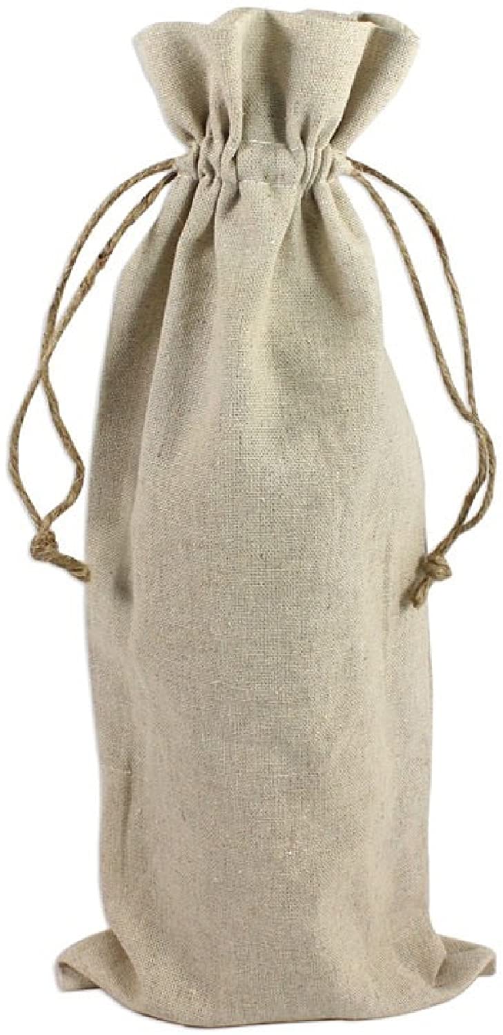 Wholesale Natural Linen Fabric Sacks Bags With Drawstrings, Bulk Muslin Gift Small Mini Bags