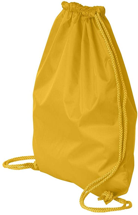 Economical Polyester Sports Drawstring Backpacks, Set of 12