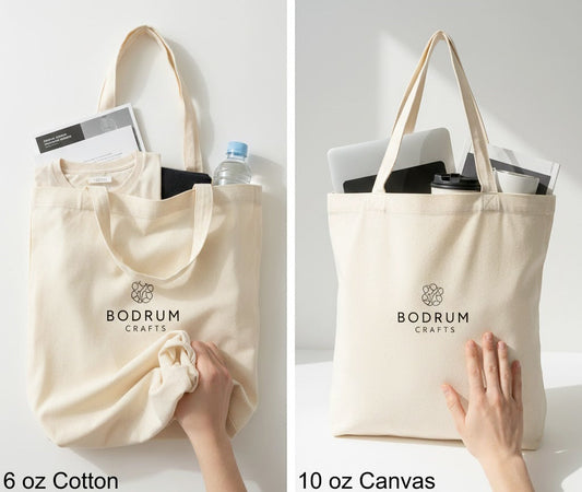 6 oz vs. 10 oz Cotton Tote Bags: Which One is Right for Your Business?