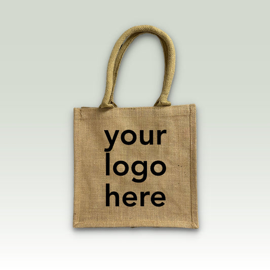 Custom Printed Jute Tote Bags with Logo