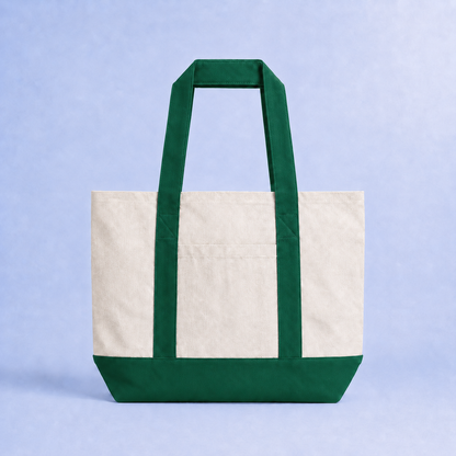Bulk durable canvas tote bag with sturdy handles and clean design
