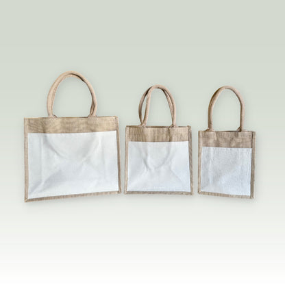 Burlap Jute Tote Bags | Natural Wholesale Shopping Bags in Bulk

