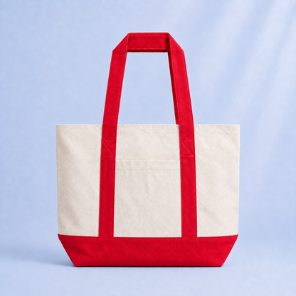 Bulk large canvas tote bag for work and school use
