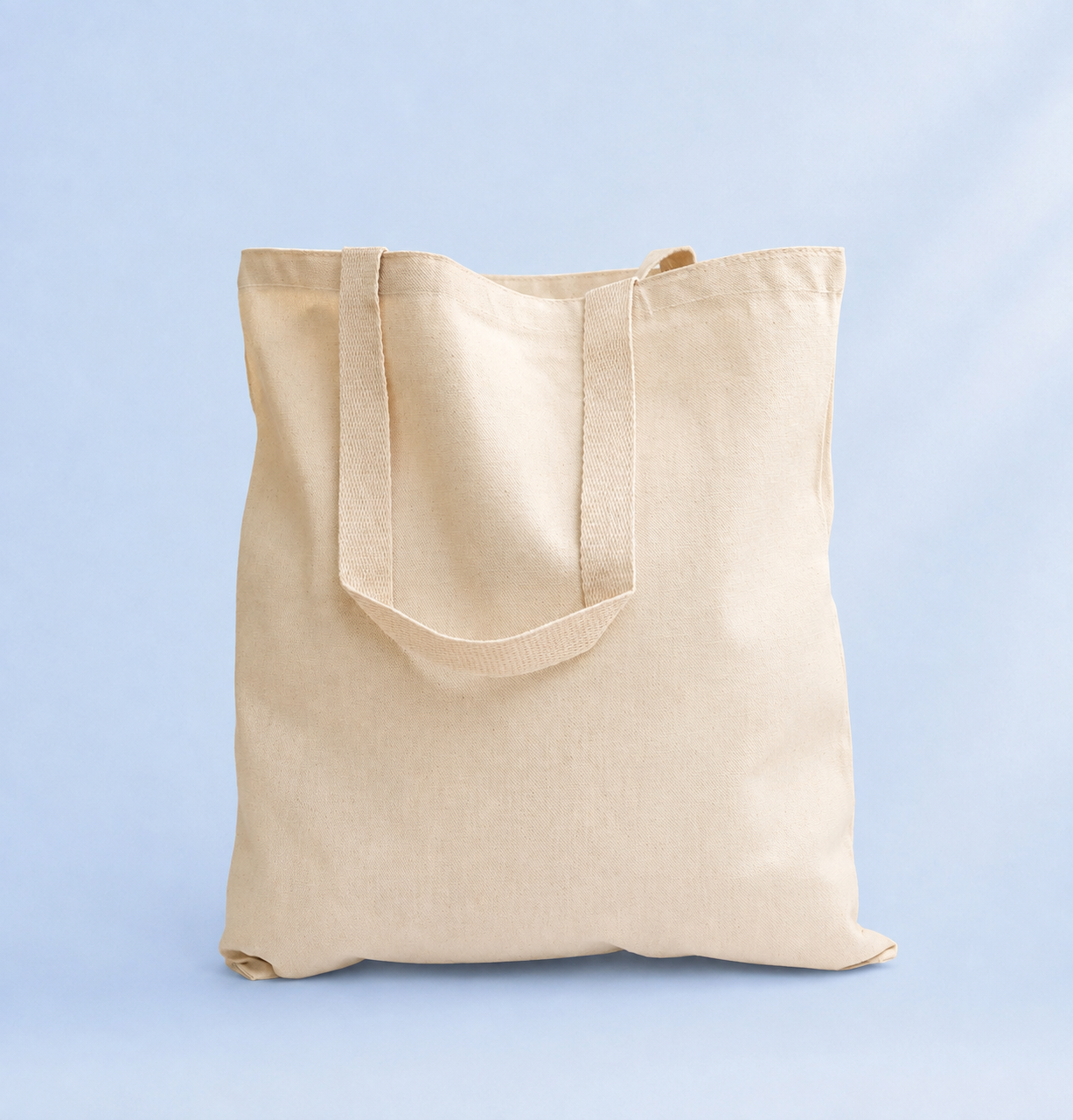 Bulk reusable heavy-duty natural canvas tote bag