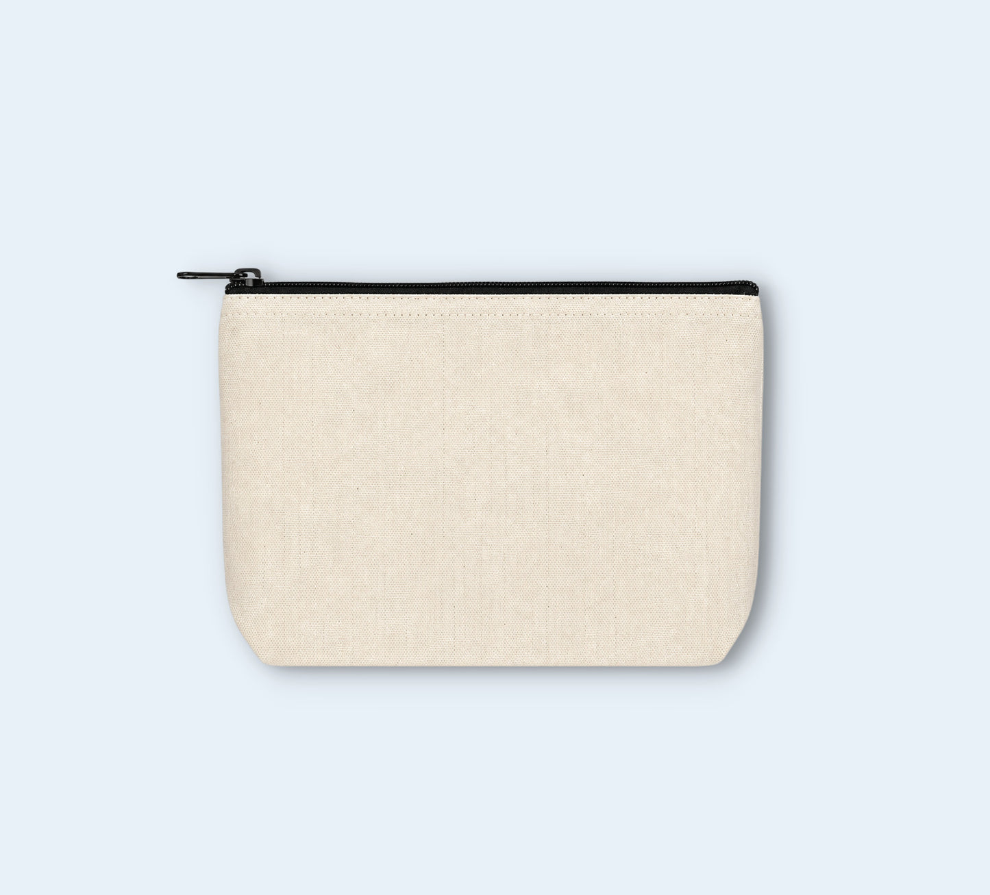 Blank Canvas Makeup Bags & Cosmetic Pouches Wholesale - Size 8"W x 5.5"x 2"