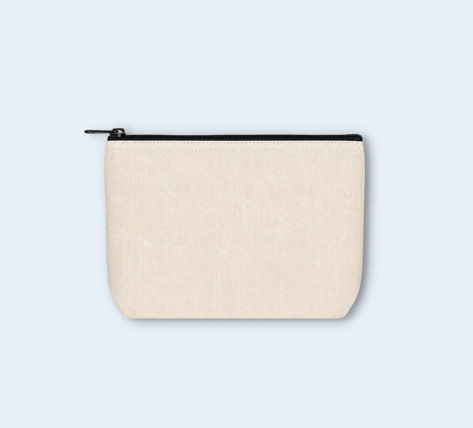 Blank Canvas Makeup Bags & Cosmetic Pouches Wholesale - Size 8"W x 5.5"x 2"