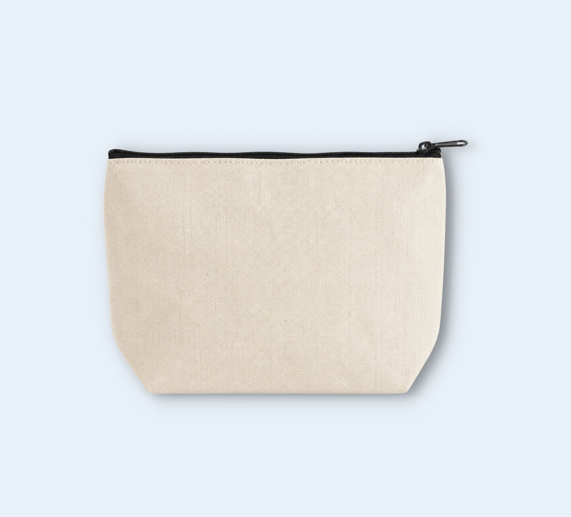 Blank Canvas Makeup Bags & Cosmetic Pouches Wholesale - Size 10"W x 7"H x 3"D