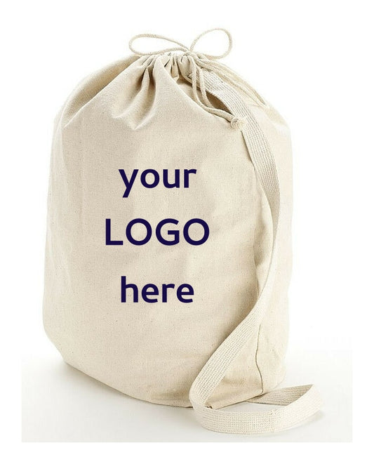 Custom Printed Canvas Laundry Bags Wholesale