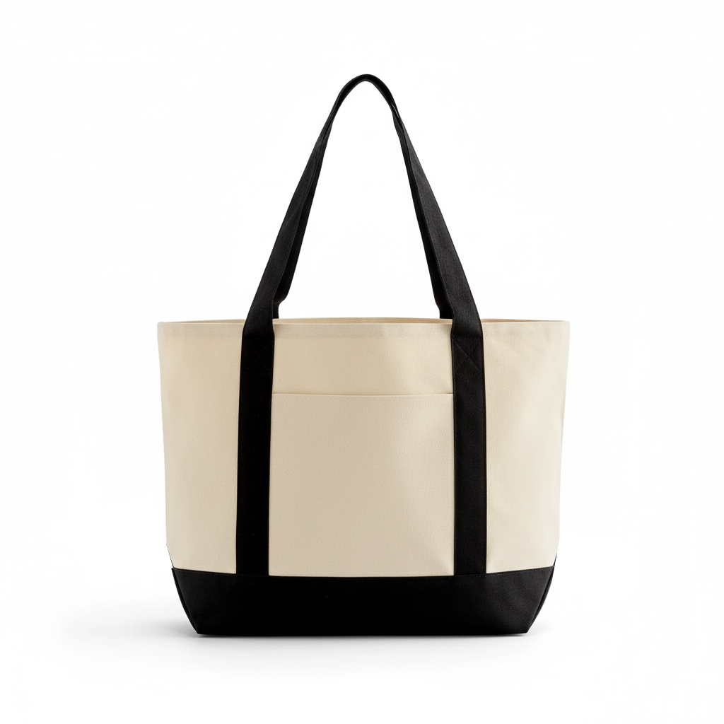 Custom Logo Canvas Tote Bag for Everyday Use

