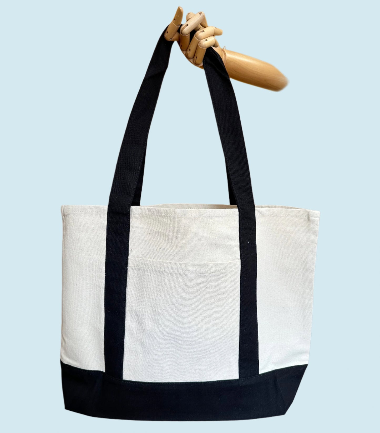 Black Color Canvas Tote Bags for Everyday Use