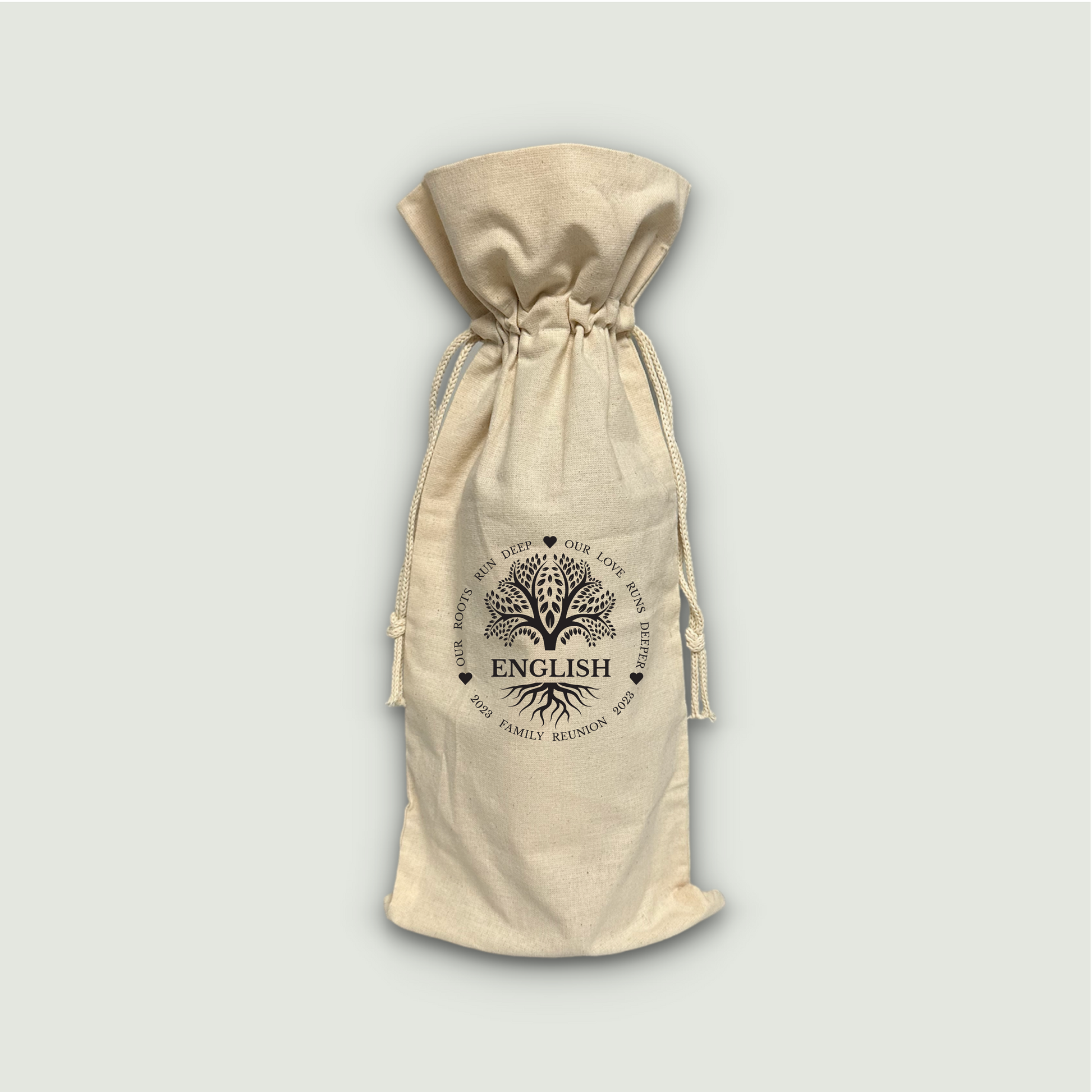 Custom Printed Cotton Wine Bags with Logo
