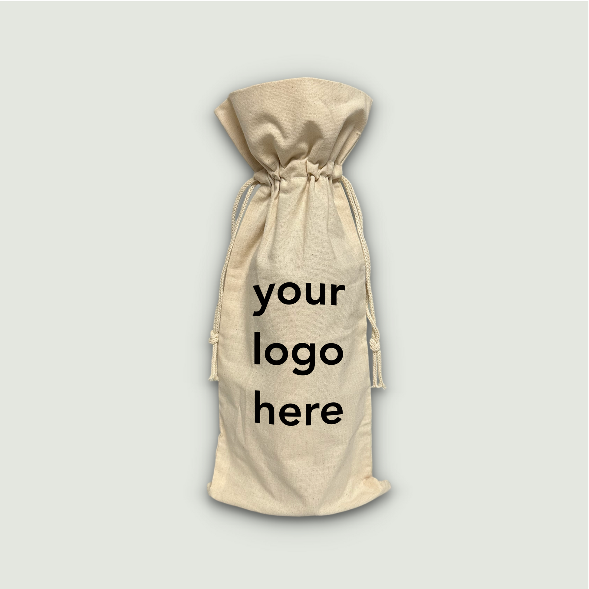 Custom Printed Cotton Wine Bags with Logo