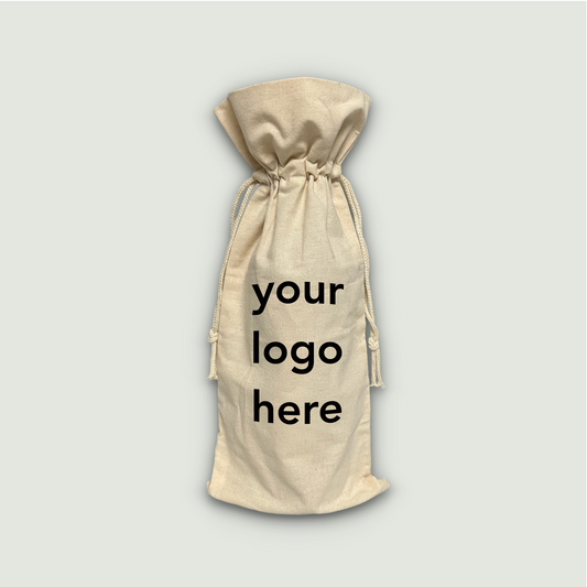 Custom Printed Cotton Wine Bags with Logo
