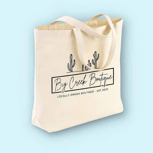 Custom Printed Heavy Canvas Tote Bags with Gusset