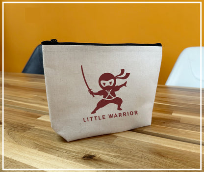 Custom logo canvas cosmetic pouch for retail packaging
