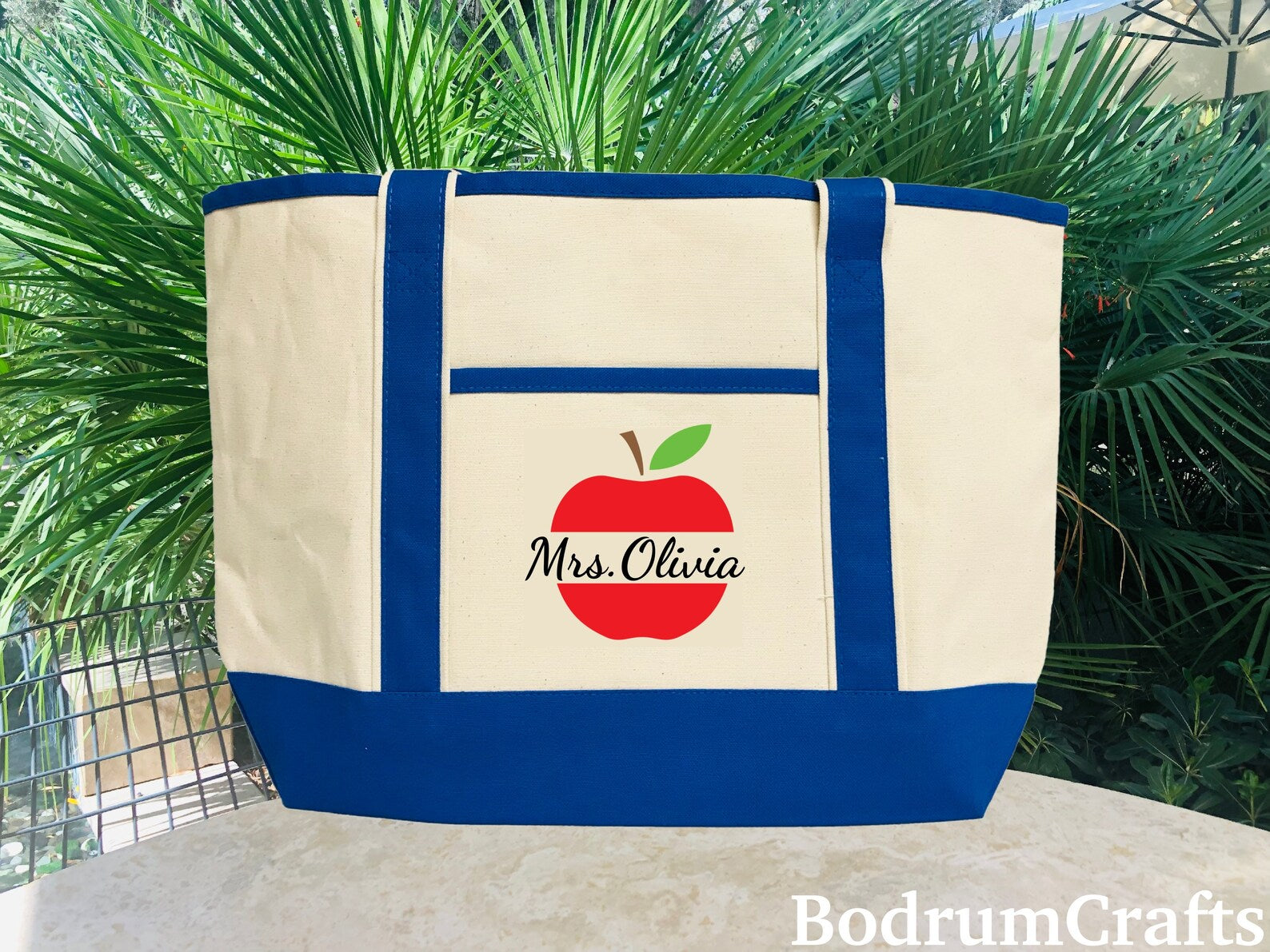 Custom printed tote bag for teachers appreciation gift