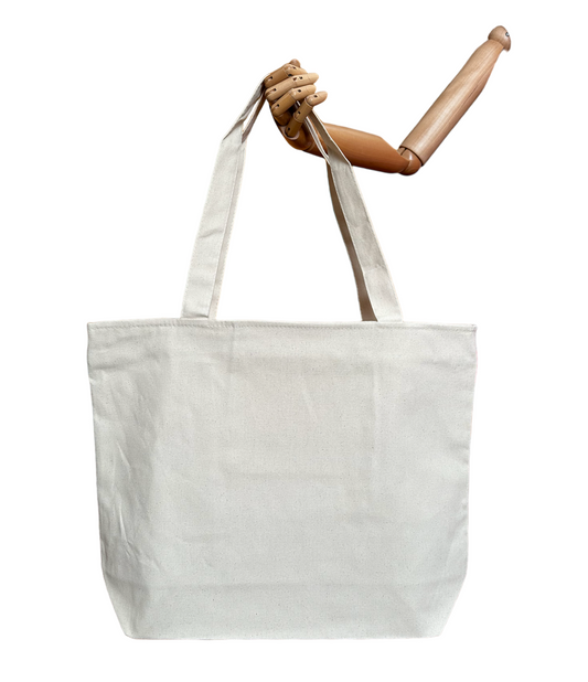 Large Size Heavy Duty Canvas Tote Bags in Bulk, Plain Sturdy Totes