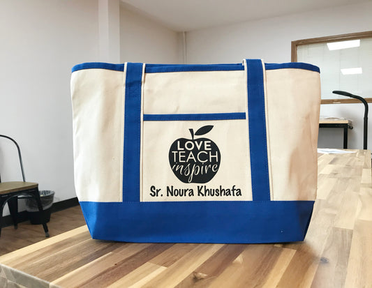 Personalized teacher tote bag gift ideas