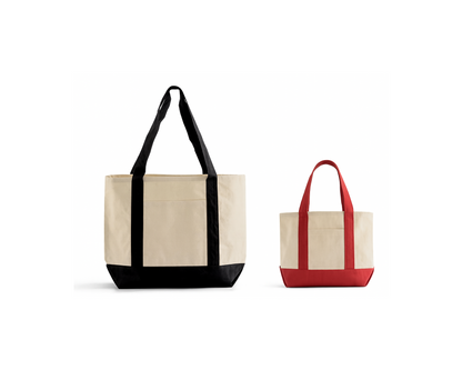 Two-Tone Heavy Canvas Tote – Trending Grocery Bag Style