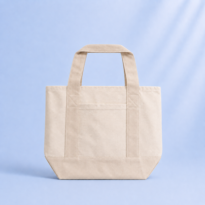 Small wholesale tote bag made from durable canvas