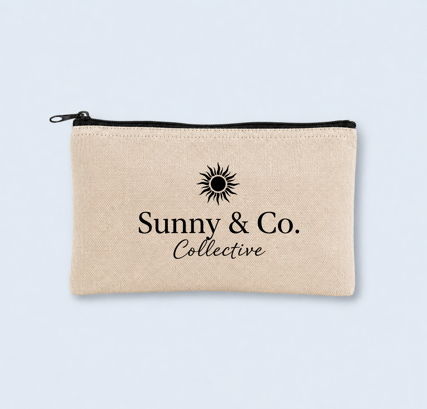 Canvas Makeup Bags with Zipper, Custom Logo Printing | BC-42
