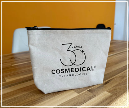 Bulk Blank Cotton Canvas Makeup Bags with Top Zipper