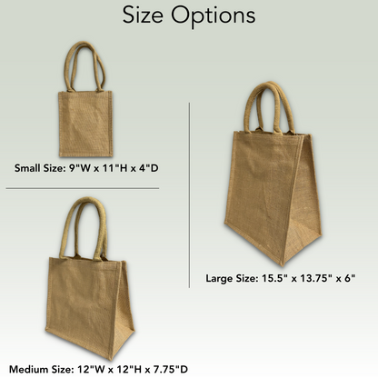 Wholesale jute burlap shipping tote bags
